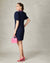 Fee G Sabrina-collar dress-navy