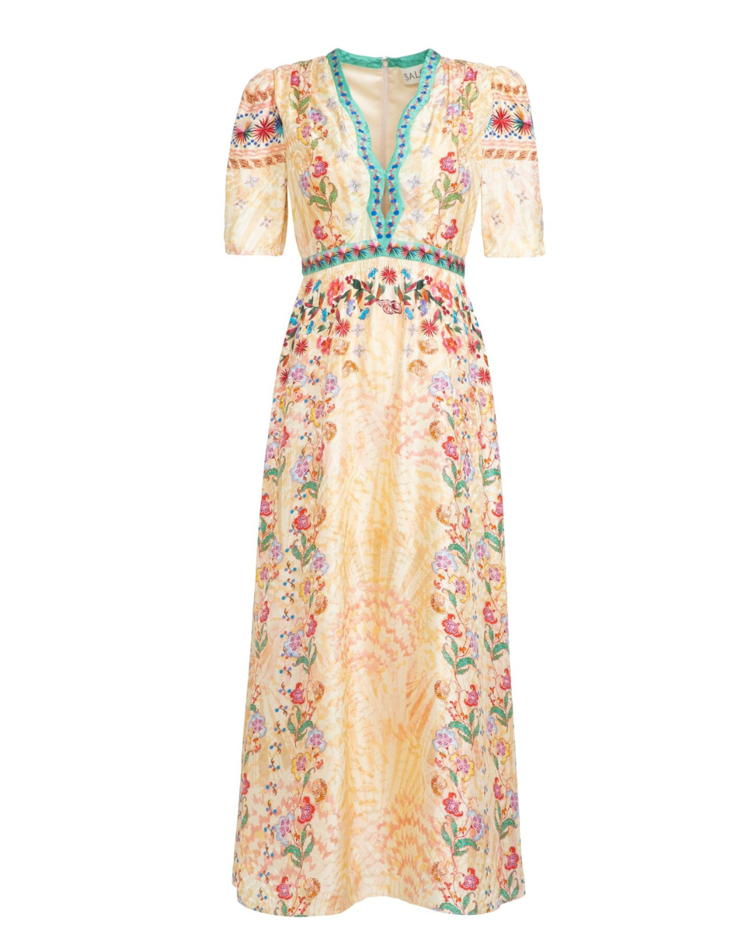 Tabitha Dress In Floral Oyster