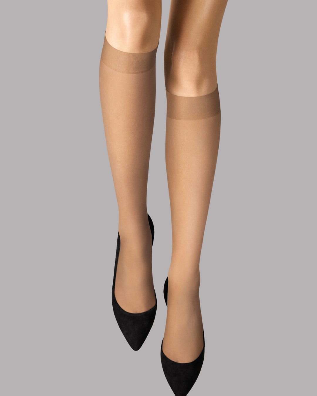 Wolford Individual 10 knee Highs Caramel Isobel.ie