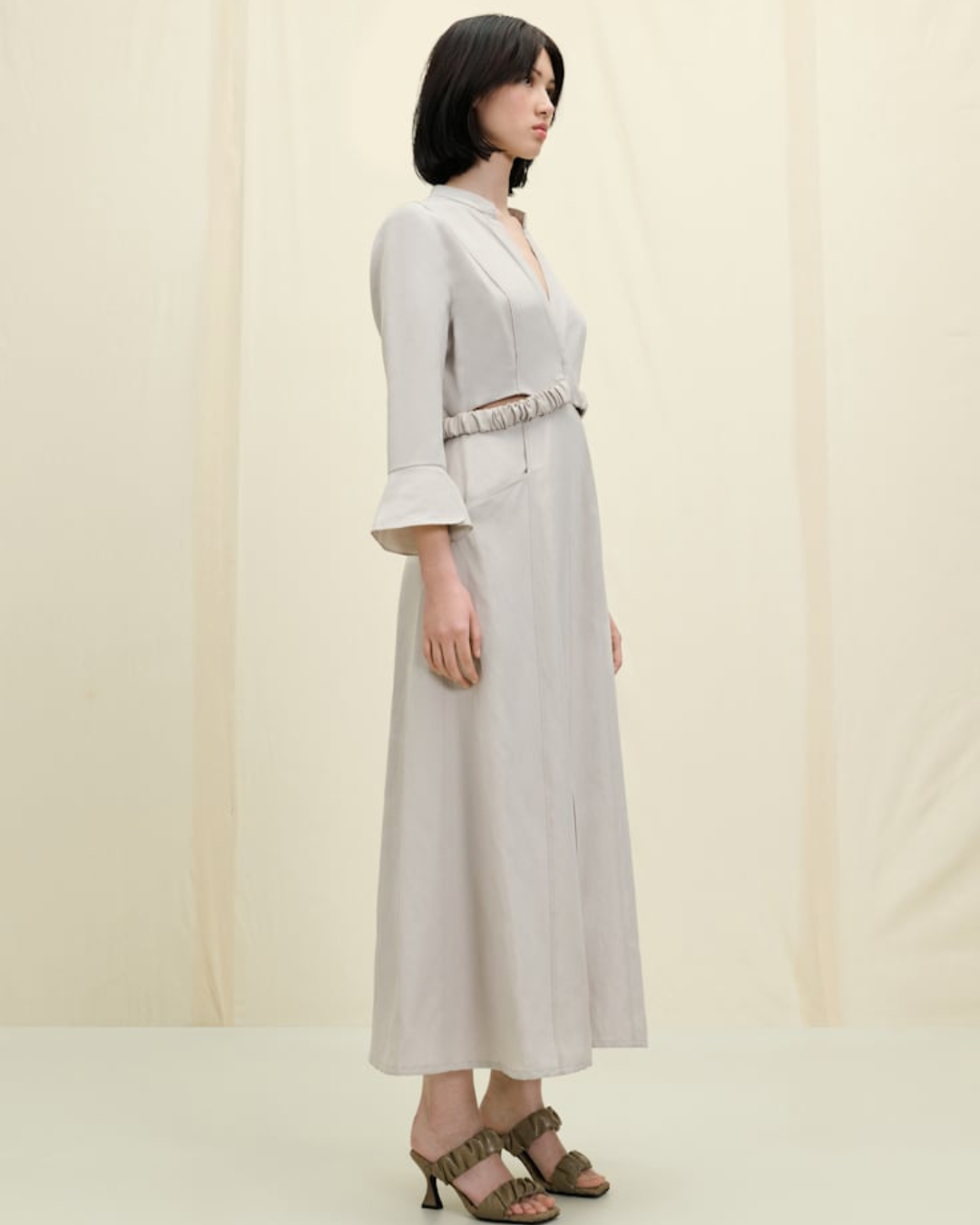 Summer Cruise Dress - soft beige