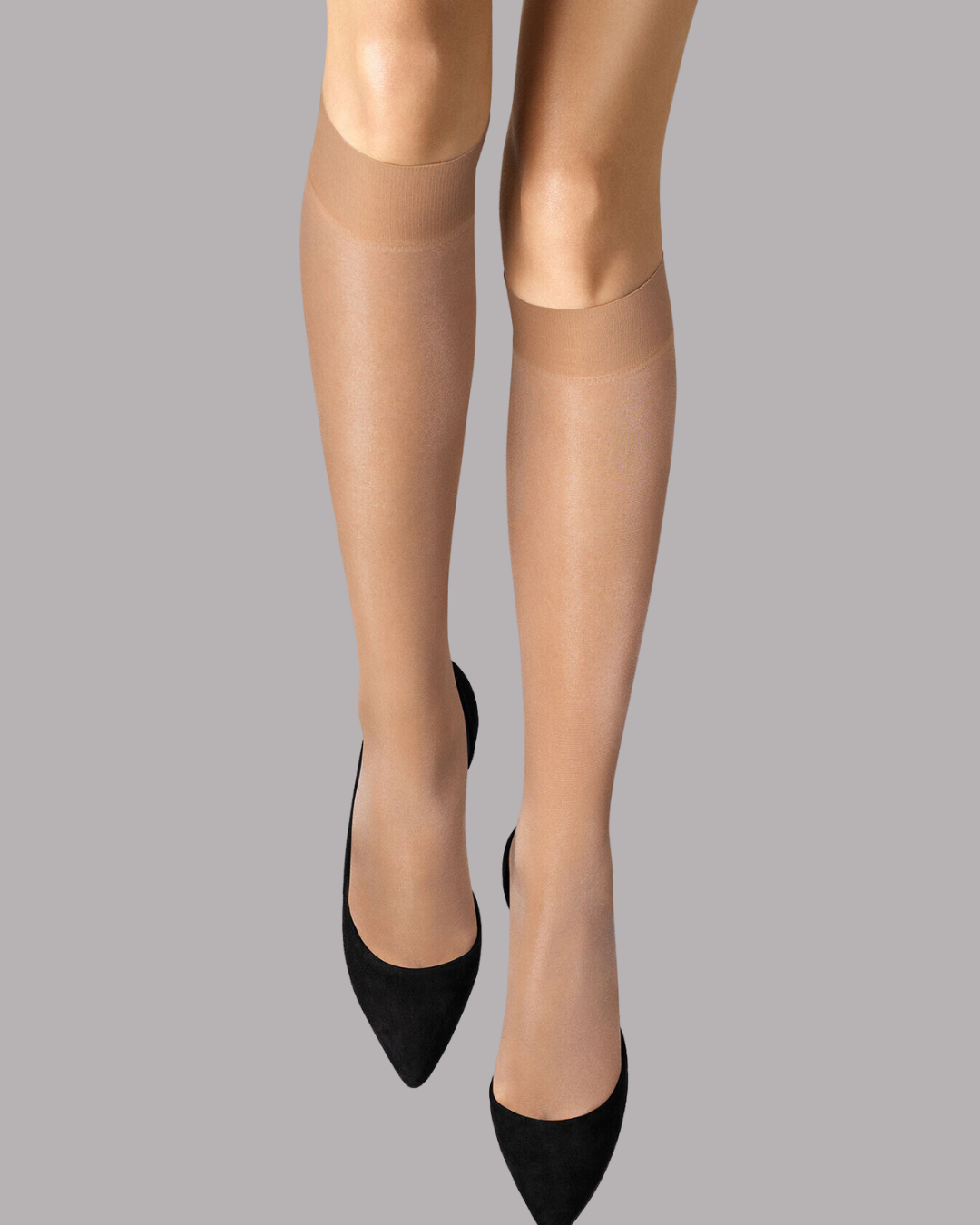 Wolford Satin Touch 20 knee-Highs - Gobi 