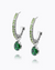 Tracy Loop Earrings / Fern Green