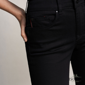 Jeans secret push in slim true black, Jeans de mulher